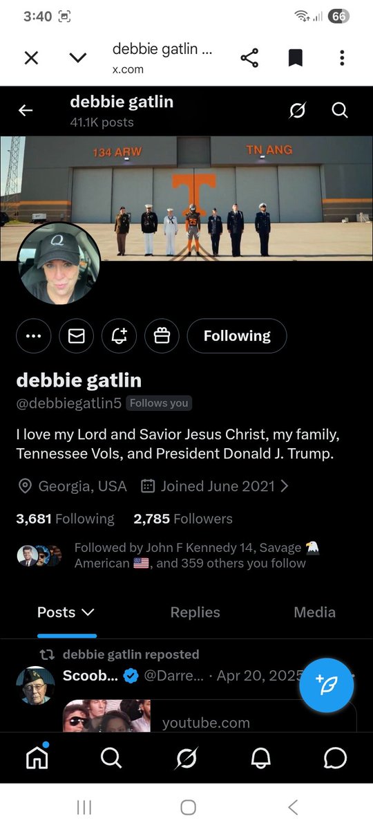 Here's two great patriot accounts, both FB
<a href="/Nexadmirer/">None</a> 
<a href="/debbiegatlin5/">debbie gatlin</a> 
F*R
🇺🇸