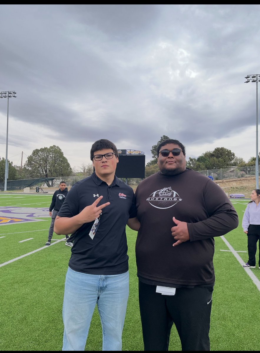 Baoski75's tweet photo. Had an amazing time at the Western New Mexico Spring game. Thank you @CoachD_Delgado for giving me the opportunity to see the game. @ElPasoFB https://t.co/HNZ8qFNQDs