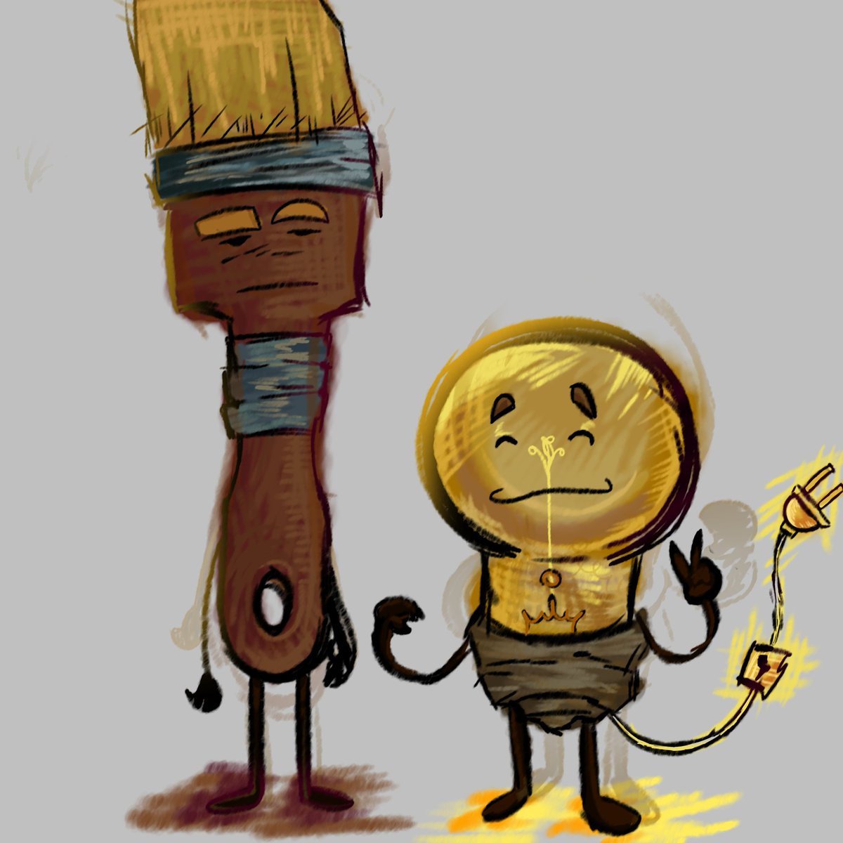 Objectfan7's tweet image. Lightbrush!! 

#ii #inanimate insanity #lightbrush #lightbulb #paintbrush
