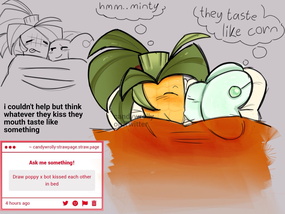 Candywrolly's tweet image. I don't know if the request from the anon wants like a normal kiss or make out