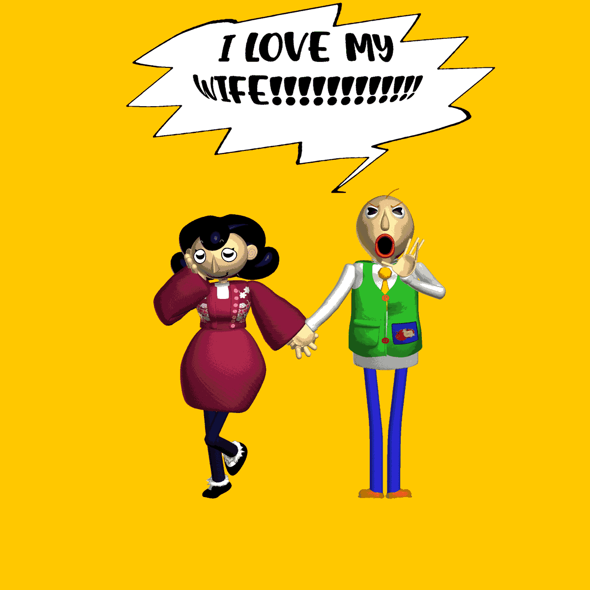 Random Baldi Renders Every OTHER Hour tweet media