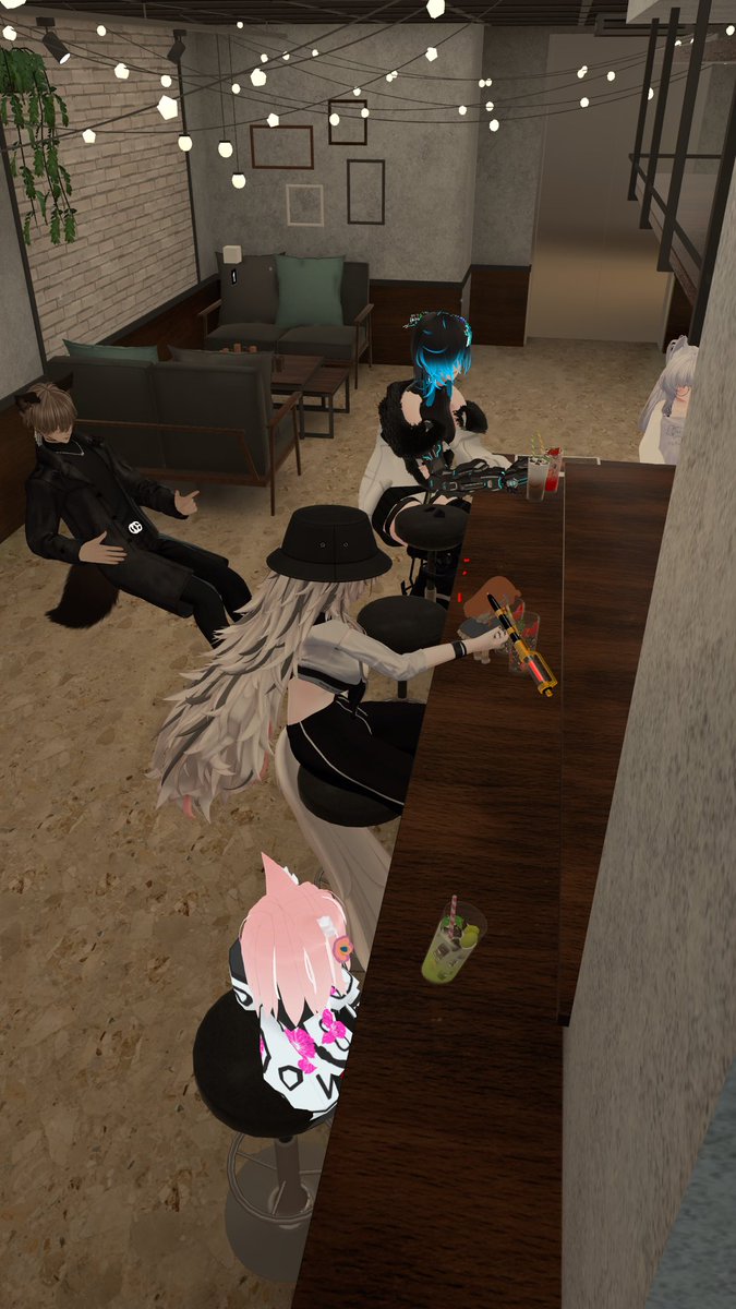 Laviiii0x0's tweet photo. #GCSS #VRChat
昨晩の営業風景📸
新店舗になってカフェスペースがゆったり広くなったので人数が増えても安心👍
冷蔵庫も設置されたので、冷えたエードの提供も完璧！
私のPCも新しくなるので次回営業はHMDで接客出来ます💪
次回営業もご来店お待ちしてますね☺️ https://t.co/FQjFmZe7Qr