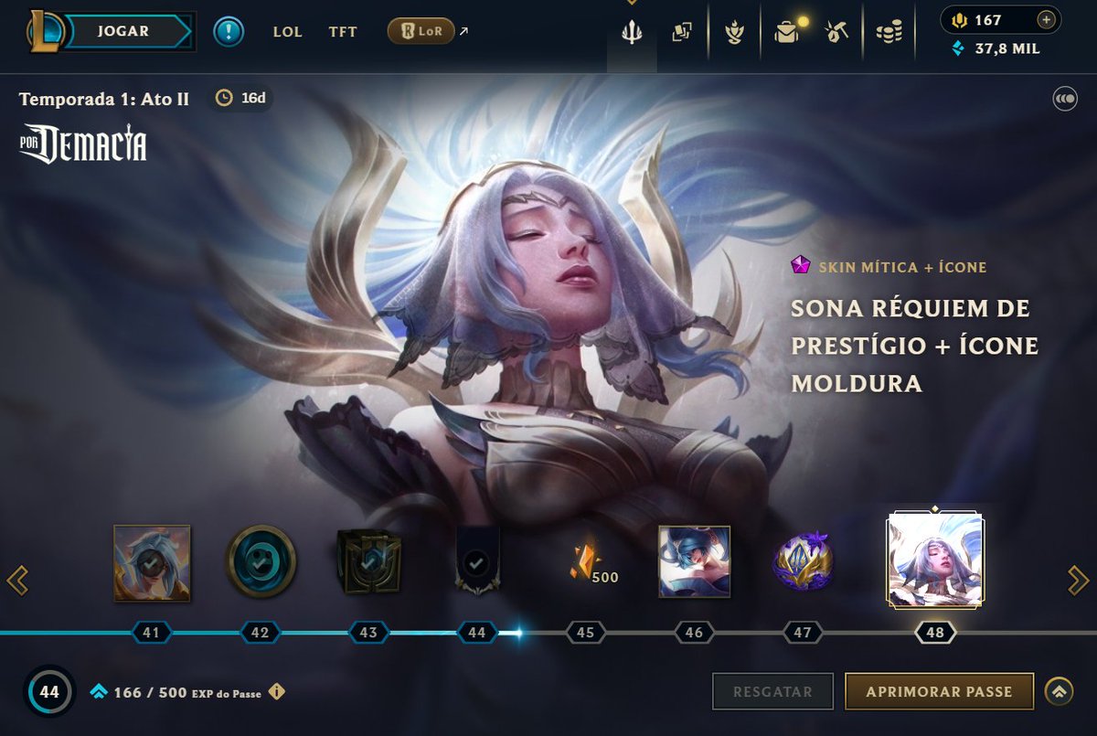 negócio de namorar é que não sobra tempo pro lol, agora tô correndo pra completar esse passe eterno