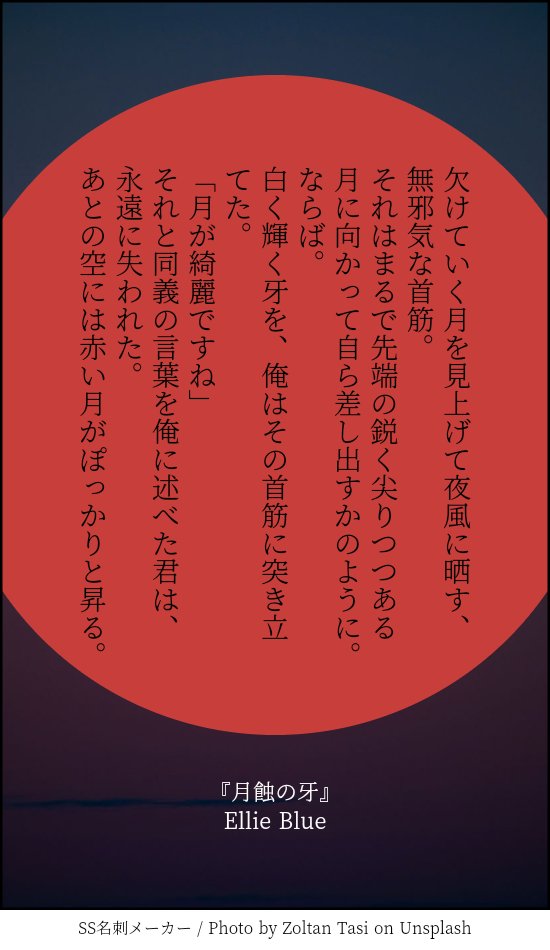 Ellie Blue@文学フリマ東京42「J-19」 tweet media