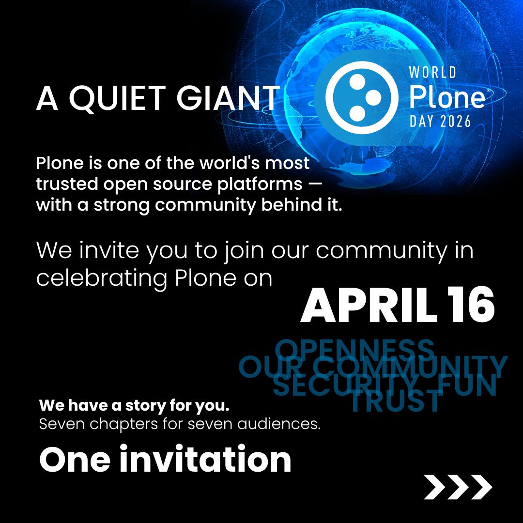 Plone CMS tweet media