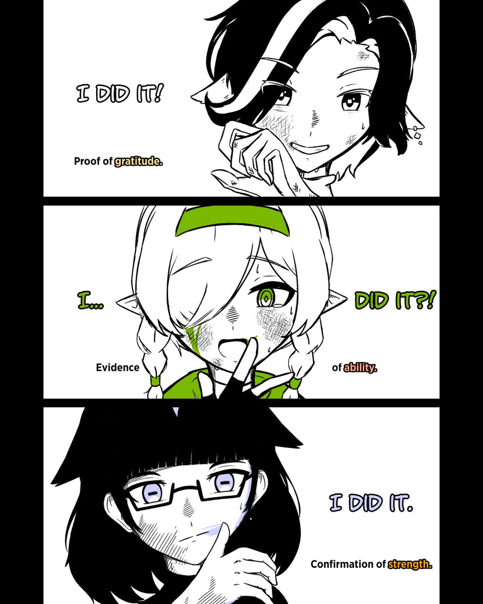 "I did it" 🤺🎯📜