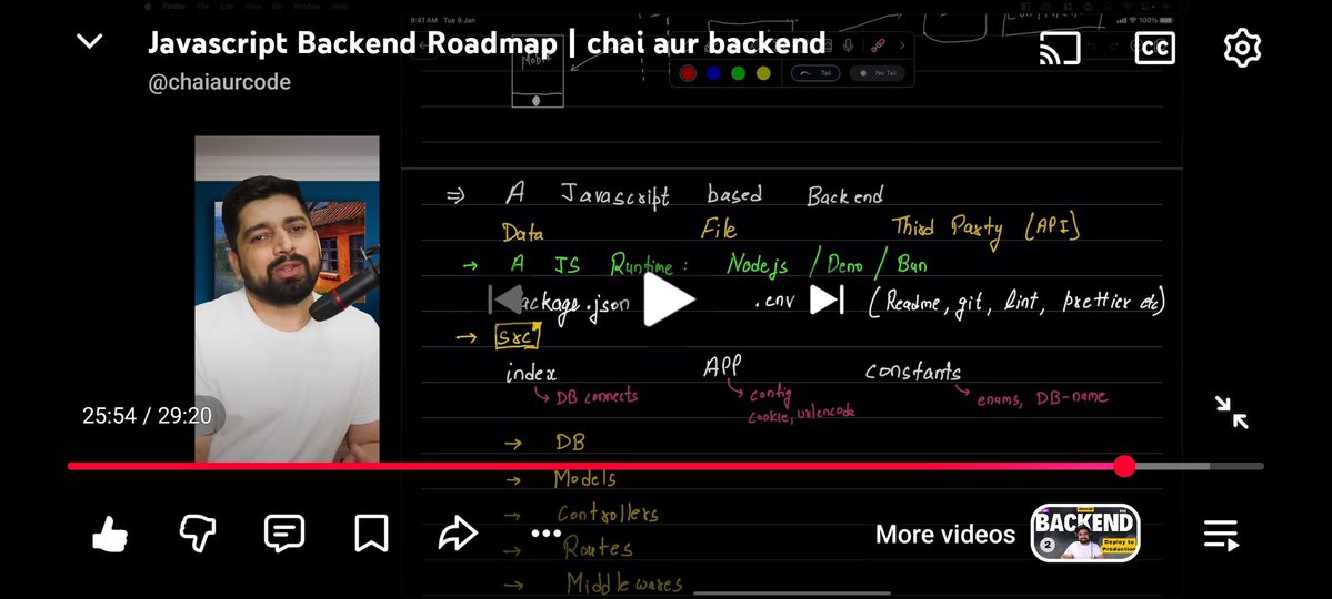 hiteshdhayall's tweet image. #chaiaurbackend 
Lecture 1 ✅
@Hiteshdotcom @BlazeisCoding @nirudhuuu @piyushgarg_dev @devwithjay @surajtwt_ @yntpdotme