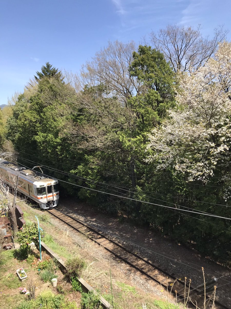 irish_greentea's tweet photo. 飯田線の電車、通過しました。
＃飯田線 https://t.co/RgTbzLvdDM