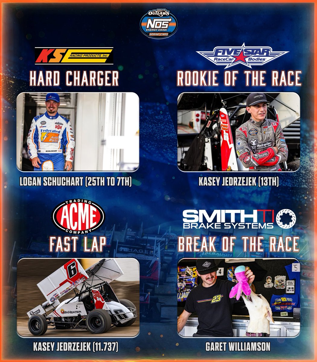 Kane Shepherd Racing Tonight’s Award rundown 🏆 @KSE_Racing Hard Charger: @LSchuchart1s ...