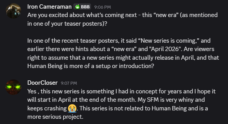 ironcameraman7's tweet image. NEW SERIES CONFIRMED✅