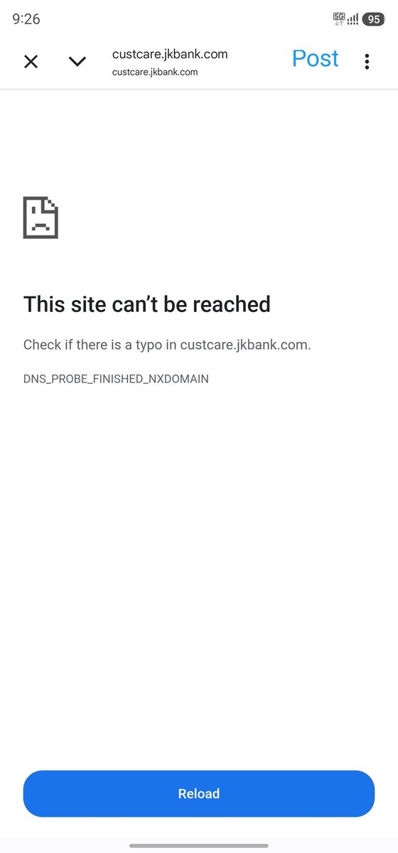 erumarr's tweet photo. @JandKBank As expected, this reflects your standard of service. Broken systems, no accountability @JandKBank @RBI https://t.co/DkUn82ANAF