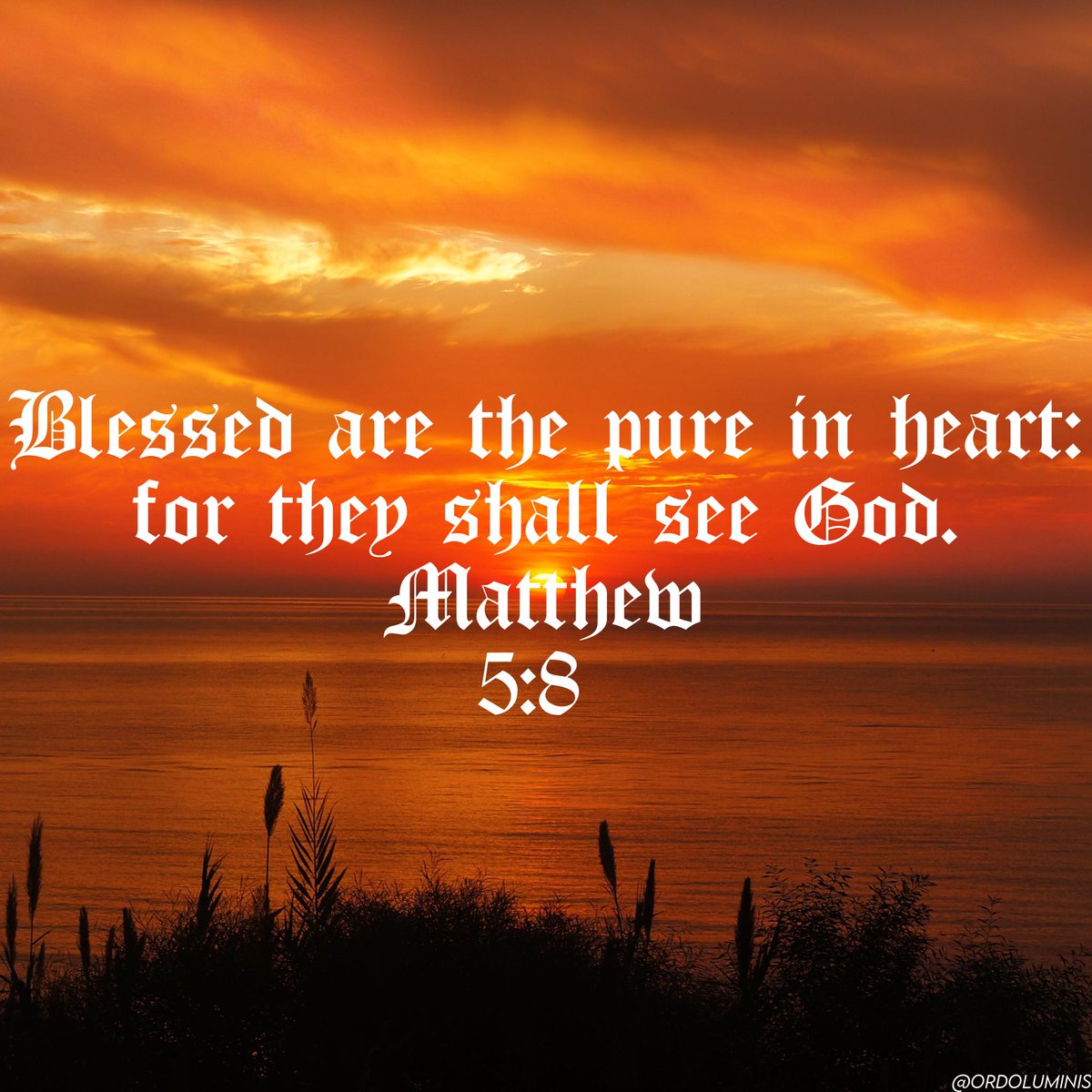 OrdoLuminis's tweet image. "Blessed are the pure in heart: for they shall see God." — Matthew 5:8 KJV

#Jesus #God #Bible