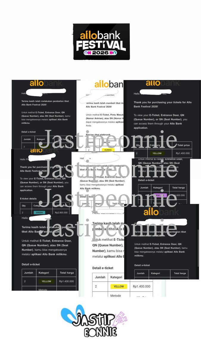 JASTIP TIKET KONSER |TICKETING SERVICE ALL CONCERT tweet media