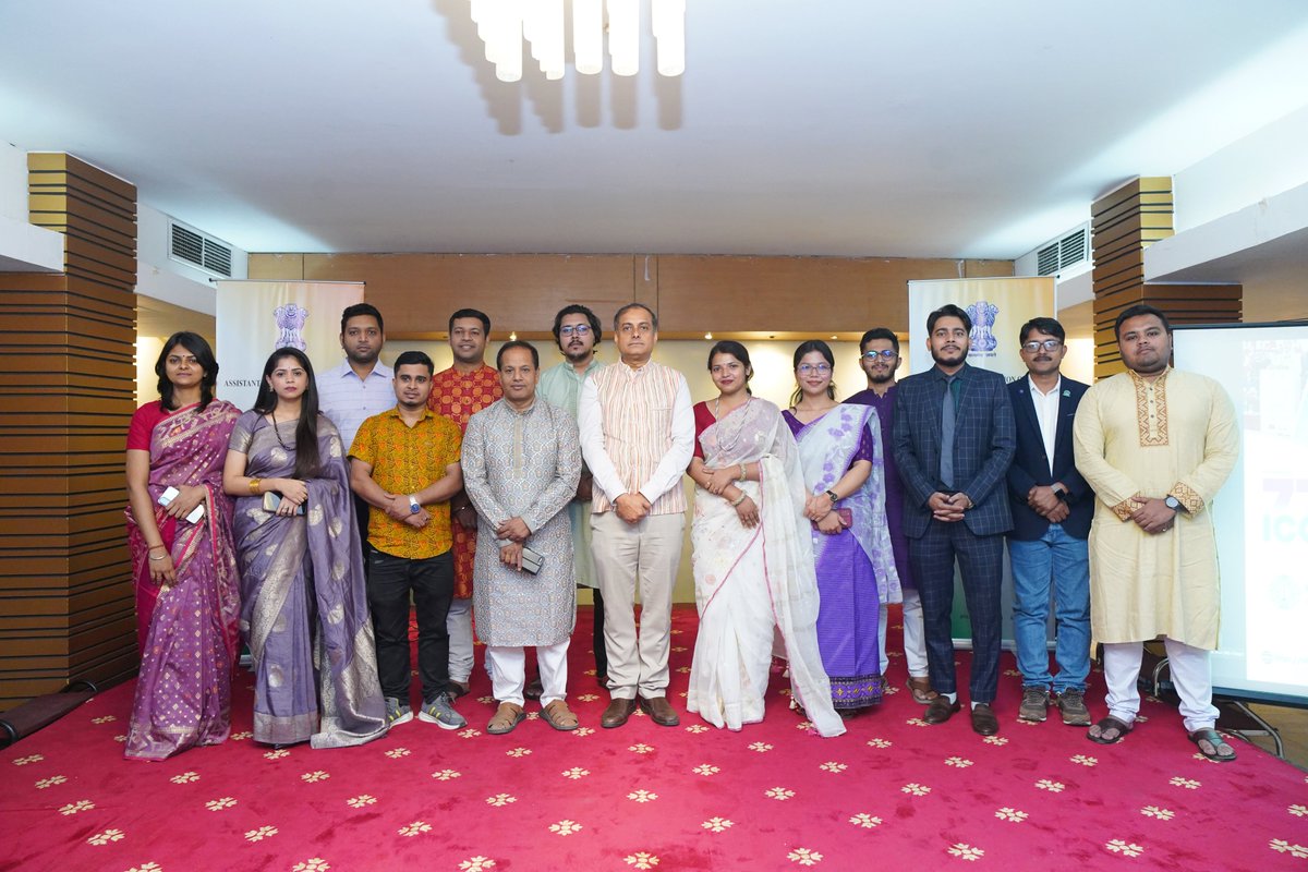ahcisylhet's tweet photo. AHCI Sylhet observed 77th Foundation Day of @ICCR in the presence of ICCR scholars with Shri Abdul Quyum Chowdhury, SCC Chairman as Chief Guest. Prominent cultural personalities made the day remarkable with their outstanding performances. 1/2

@MEAIndia 
@ihcdhaka 
@iccr_hq https://t.co/3ClR2Krge6