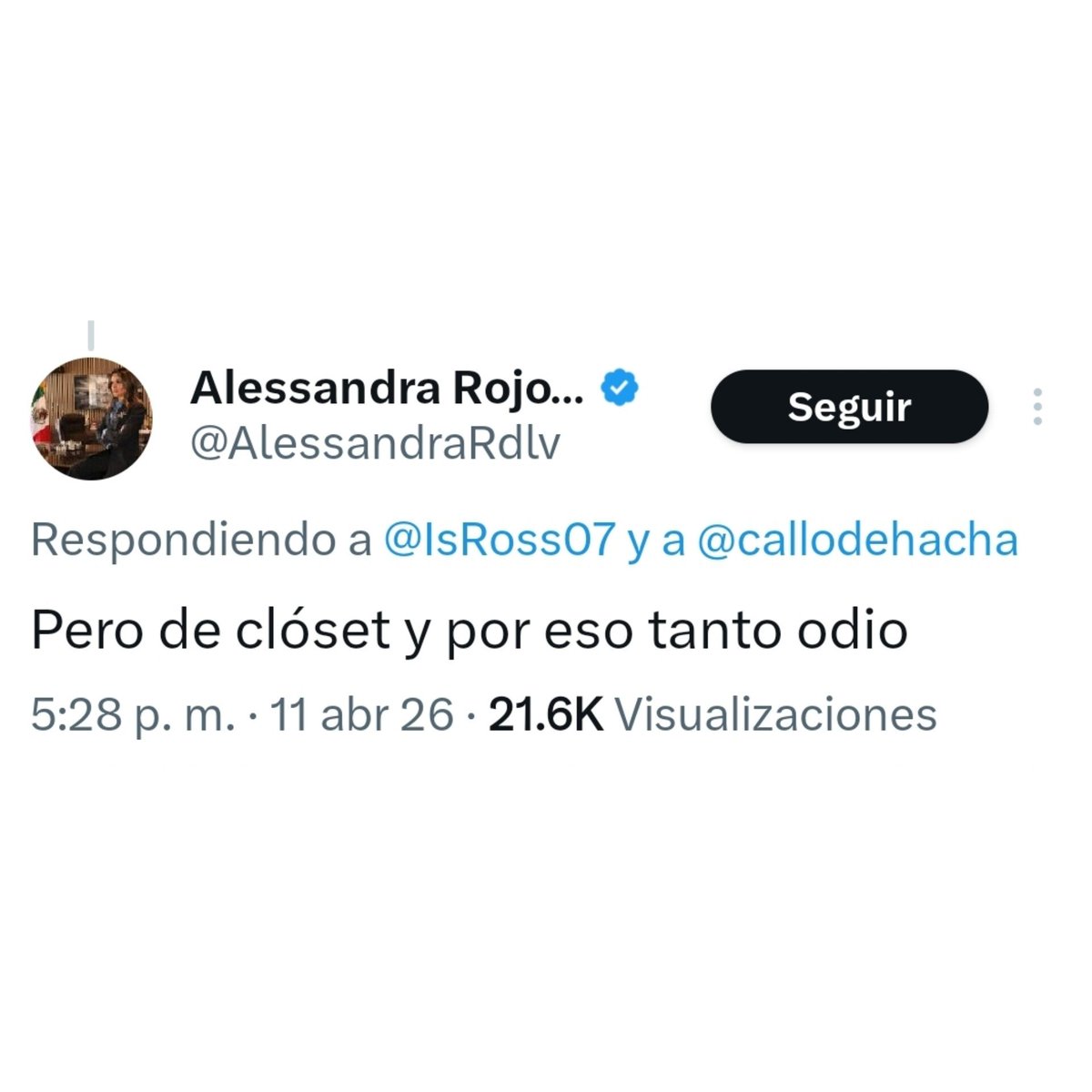 aldonadezh's tweet photo. AlesSandra Rojo de las Cuevas:
en campaña / gobernando

La ultraderecha siendo ultraderecha. No hay sorpresas 😌 https://t.co/msgxQGhTl8