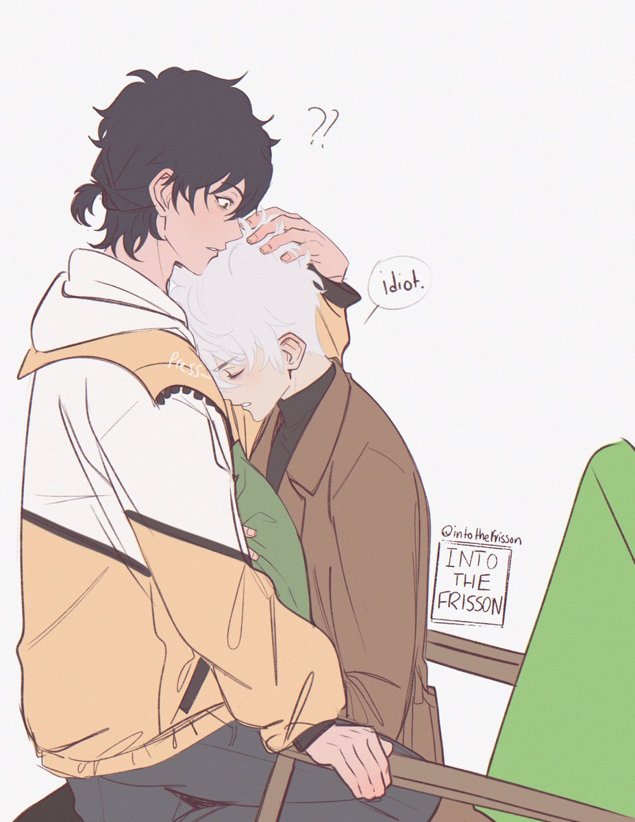 IntotheFrisson's tweet image. he's embarrassed 😂 "Lu Guang, you were purring so much I thought you'd grown a tail!" 
#linkclick #时光代理人