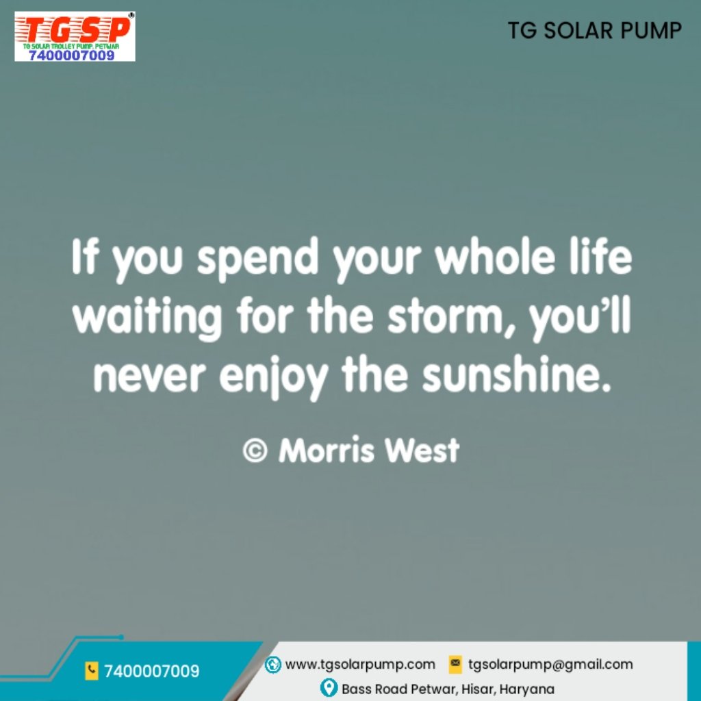 tg_solarpump's tweet image. Use solar panels for agriculture and farm

For any types of solar trolley

Contact
TGSP SOLAR PUMP
7400007009, 7419907001

#solarenergysystem 
#tgsolarpump
youtu.be/J1FpiuP-j3g?si…

For more information go to the website
tgsolarpump.com