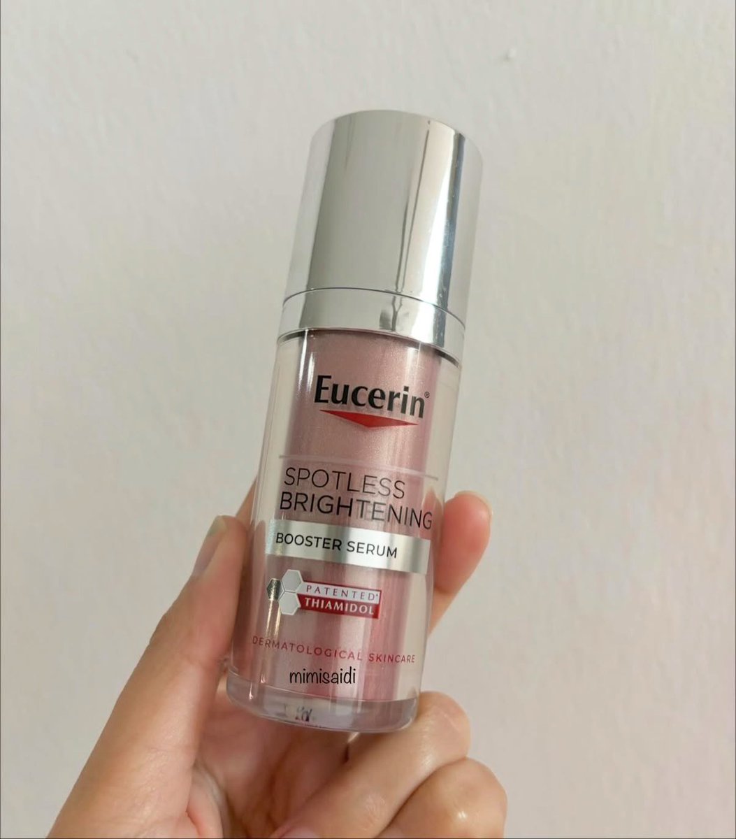 theothermimi_'s tweet photo. Patutlah ramai skin doctor advice pakai serum Eucerin yang ada Thiamidol ni. Jeragat pun boleh hilang!! Parut2 jerawat yang dah hitam tu pulak seminggu lebih je terus pudar POWER GILAAA 😭😭￼ https://t.co/rFmm94zMzJ