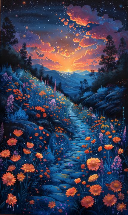 Art of the Day! "A cosmic garden set in the heart". Buy at: ArtPal.com/maxleron?i=306…