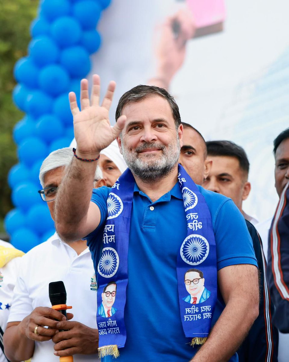 HakimSaifyINC's tweet image. JanNayak &amp;amp; LoP @RahulGandhi ji  flagged off 'Run for #Ambedkar' &amp;amp; 'Run for #Constitution' Marathon 2026 in Delhi🏃‍♂️🇮🇳

#RahulGandhiVoiceOfIndia
