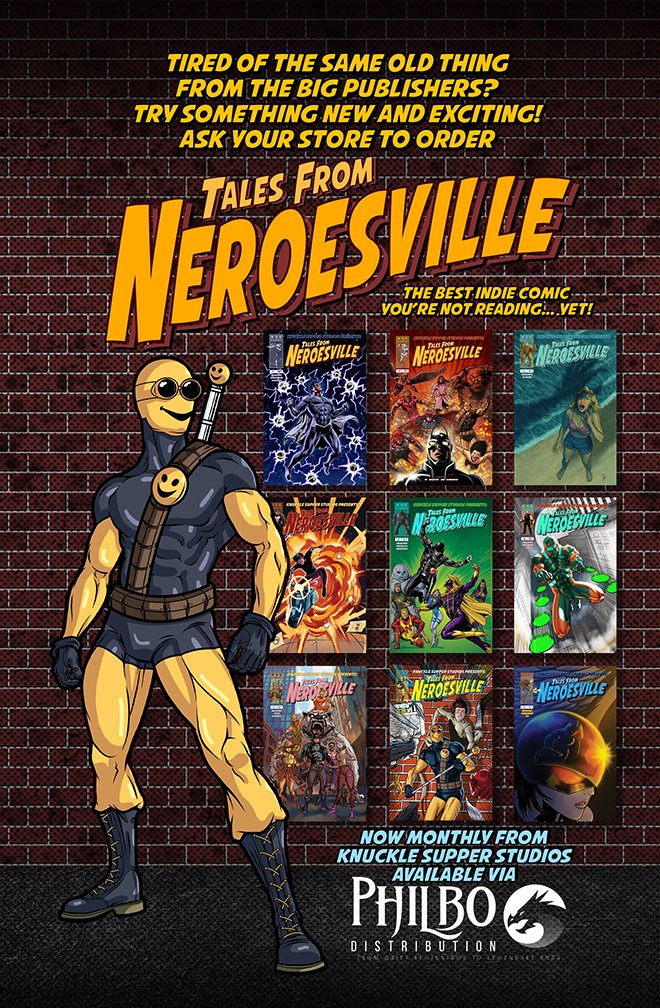 TFNComicBook's tweet photo. @comicbooklundy Tales From Neroesville is available monthly at your LCS. Ask your store to order TFN from Philbo Distribution https://t.co/WPjWHHAs2o https://t.co/9Ih2kX3sWV