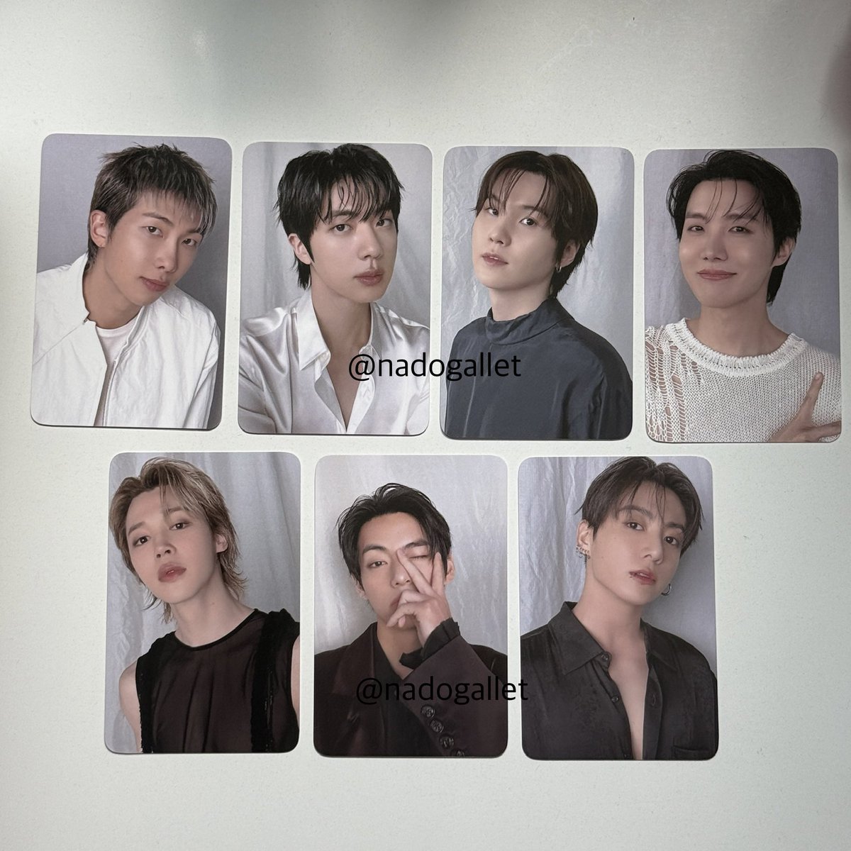 nadogallet's tweet photo. BTS GOYANG ARMYZOME full set sell
고양콘 아미존 포카 풀세트 양도 

5.0

인증 가능⭕️/ 교환환불❌
우편 준등기 포함 / 택배 +0.2

rm jin suga jhope jimin v jk 남준 석진 윤기 호석 지민 태형 정국 weverse buy pc poca dm arirang https://t.co/slhwQ8fJ6y