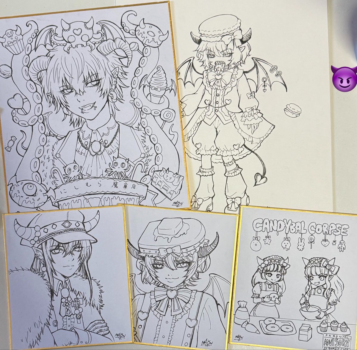 西村マヲ🍩おそと4/26ミニなごいら(名古屋イラストマーケット) tweet media