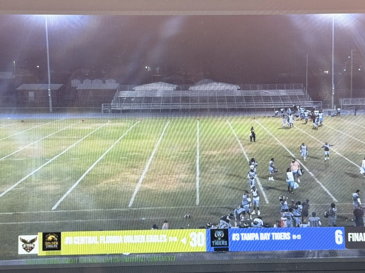 TerryMoJr63's tweet photo. That’s a wrap in Zephryhills @centralFLeagles 30 Tampa Bay Tigers 6. https://t.co/aBx9T2MBej