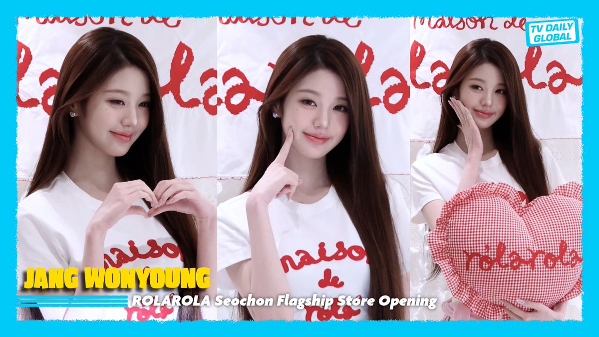 tvdaily_global's tweet photo. Jang Wonyoung Lights Up ROLAROLA Seochon Store Opening
🔗https://t.co/qQeJ6I5q1o
#장원영 #JANGWONYOUNG #아이브 #IVE #로라로라 #ROLAROLA #로라로라서촌 #장원영패션 #WonyoungStyle #KpopFashion #OOTD #FrenchChic #VisualCenter #Kbeauty #서촌핫플 #포토콜 #WonyoungIsRolarola https://t.co/oJNlREWEiC