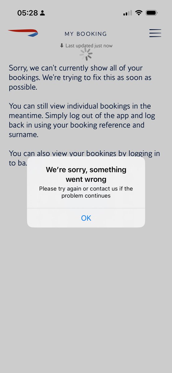 i see the <a href="/British_Airways/">British Airways</a> app is down yet again due to its bad staff not working at weekend !!! <a href="/Expedia/">Expedia</a> <a href="/Skyscanner/">Skyscanner</a> <a href="/traveloneworld/">oneworld Alliance</a> timewasters !!