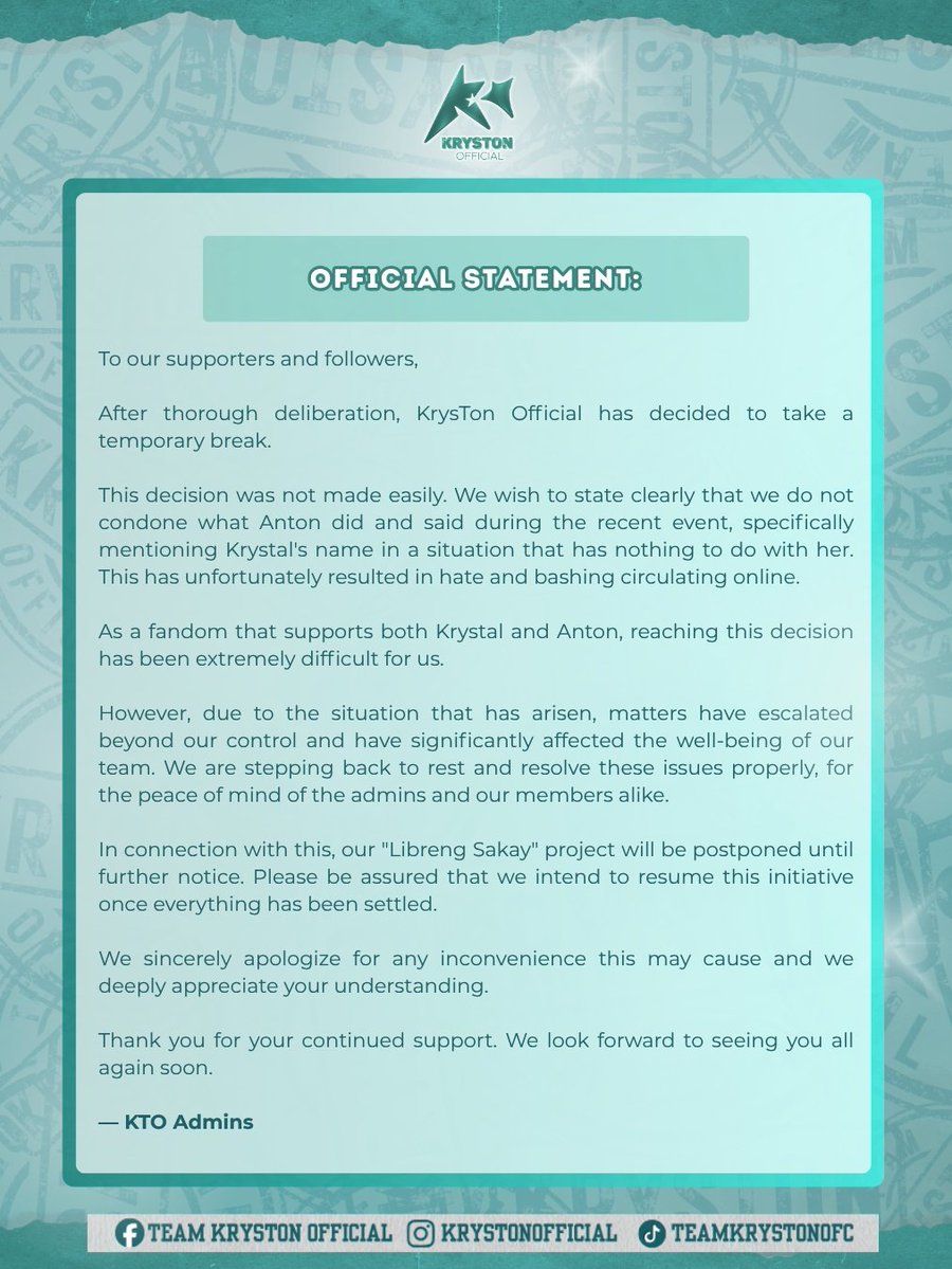 KRYSTON OFFICIAL tweet media