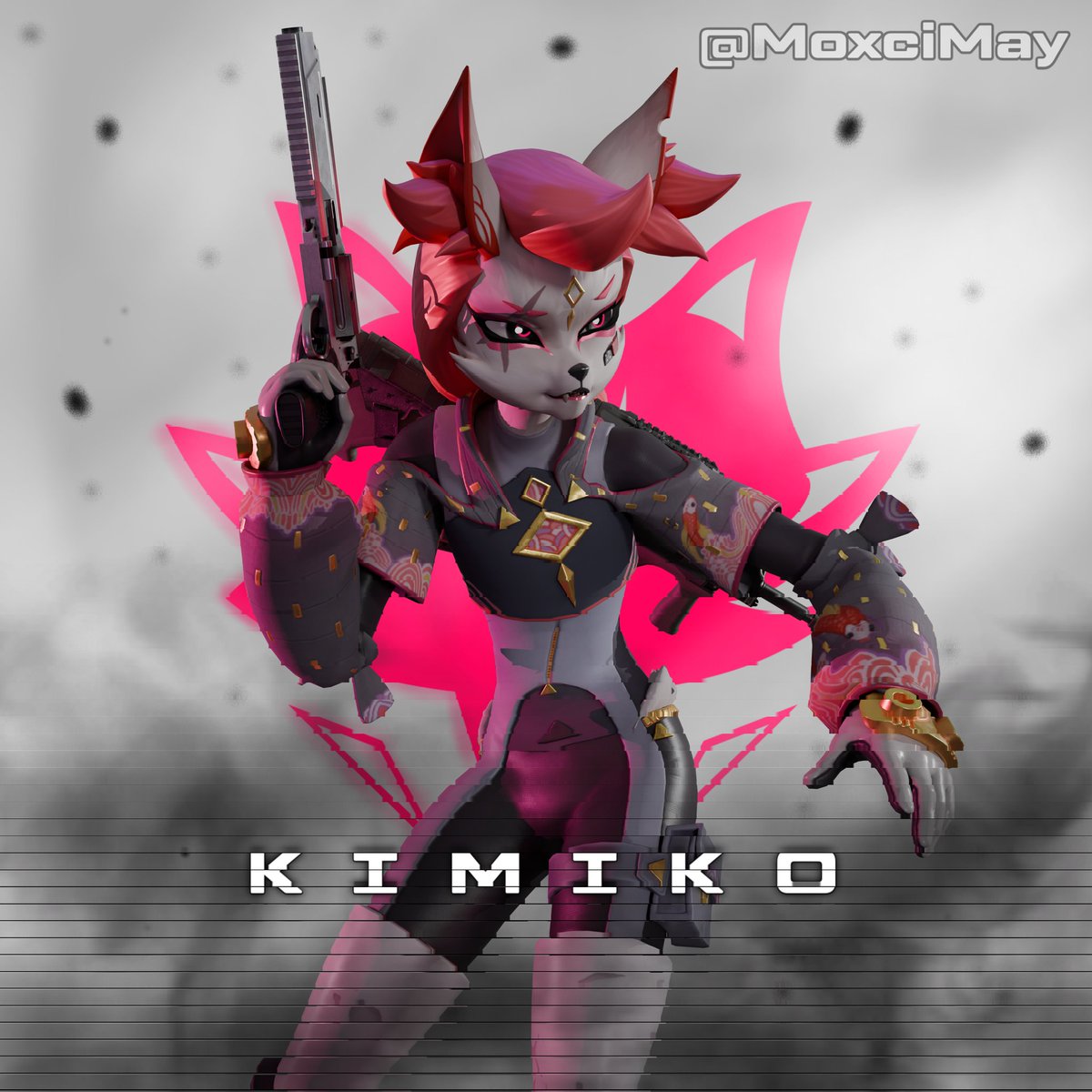 MoxciMay's tweet photo. Kimiko is ready for action💥🦊❤️

#Fortnite #FortniteArt #FortniteFanArt #KimikoFiveTails https://t.co/nbkqtjyhqr