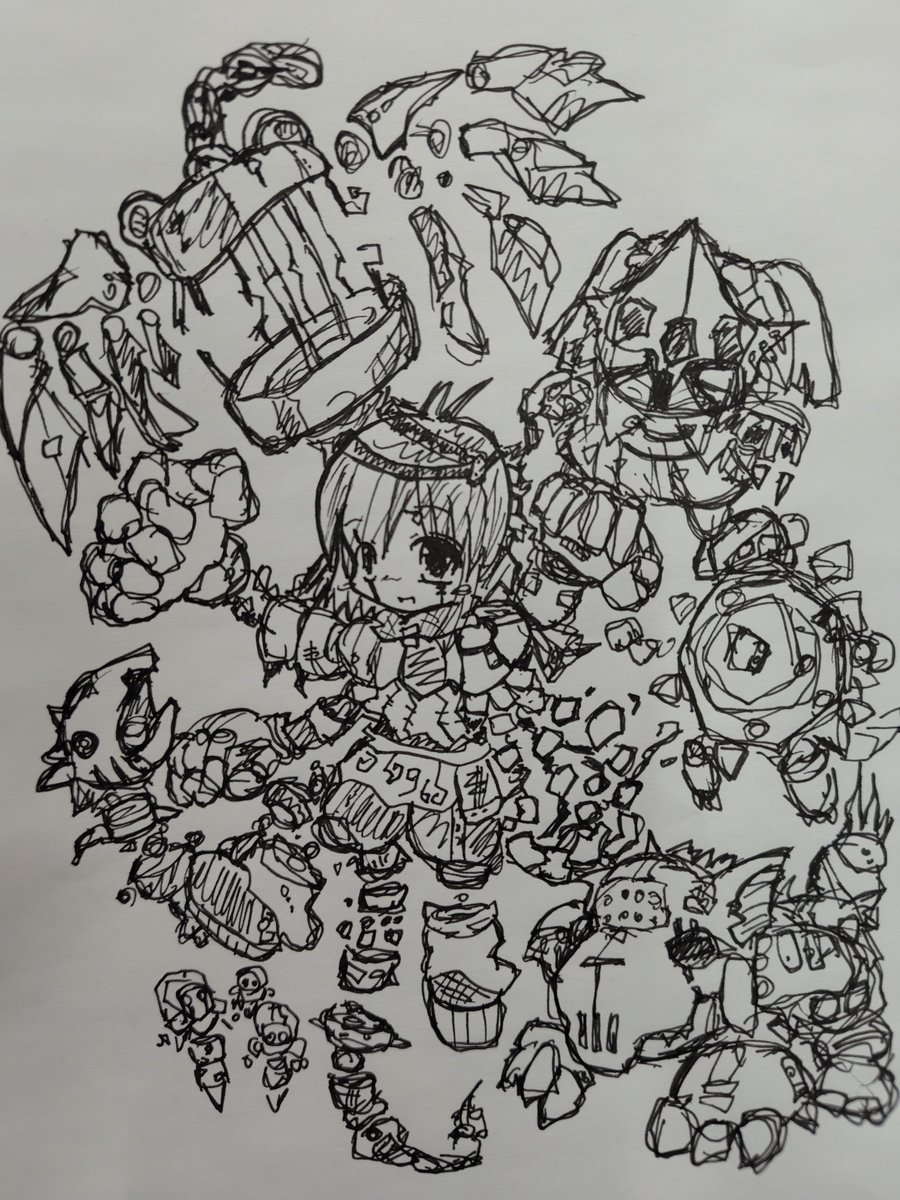 akuro_usuke's tweet photo. ごちゃごちゃしたの描きたくなったので(笑)
#アートメイド
#Artmade https://t.co/cegejOX50r
