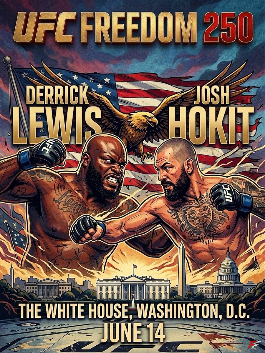 FightFiends_'s tweet photo. Josh Hokit will take Derrick Lewis at The White House on June 14🇺🇸
#UFCFreedom250

(via @danawhite) https://t.co/guVfkxZw9d