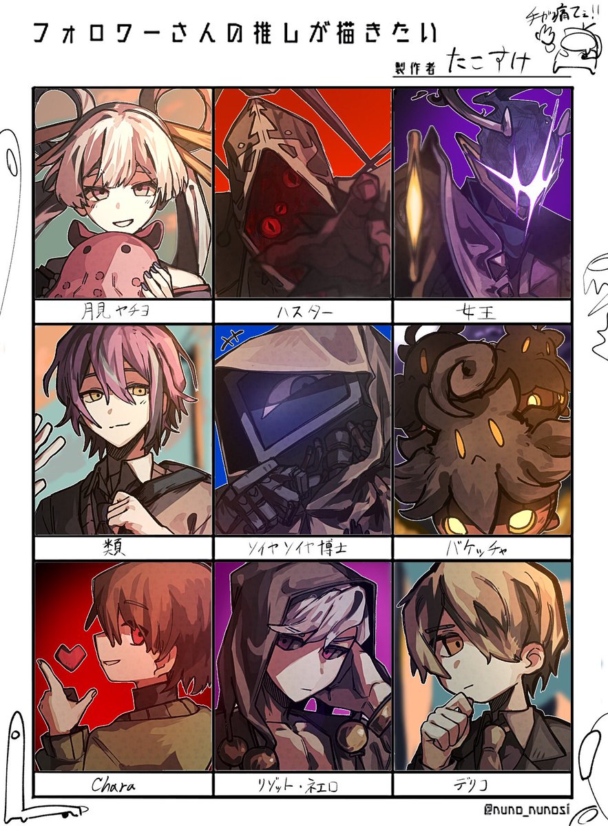 ちょっとキャラ崩壊してる可能性あります😫
ほんまにお二人さんすみませんおらの画力が足りんかったんです手抜いたわけじゃないので許して.....😭