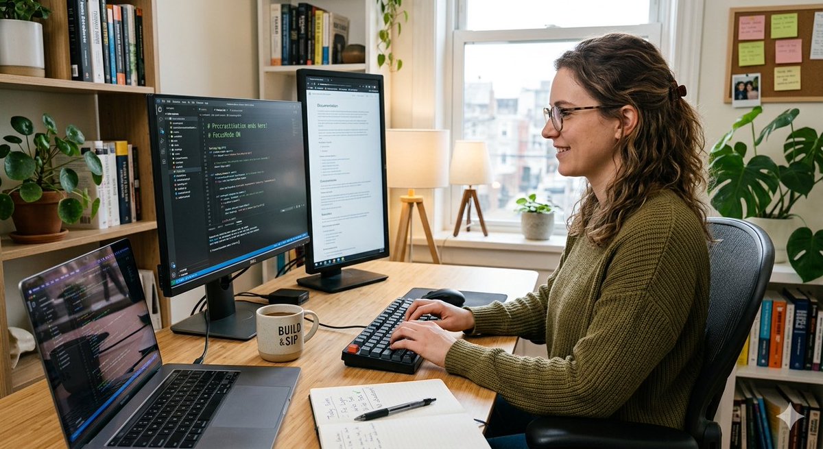 Qodekraft's tweet image. Confession time, devs: 👨‍💻👩‍💻 How do you actually fight procrastination when the bugs are piling up and the deadline is looming? 🐛⏰ What's your go-to trick to get back into flow? 🧠 #coding #developerlife #productivity