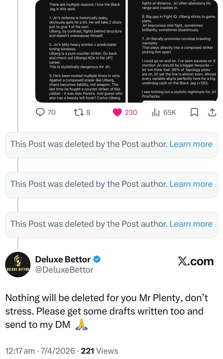 Deluxe Bettor tweet media