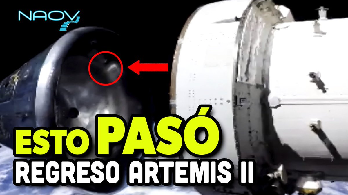 NaovTV's tweet photo. ¡Nuevo video!
Esto Pasó en la Transmisión del Regreso de Orión (Artemis II) https://t.co/9S2fTpS7ps