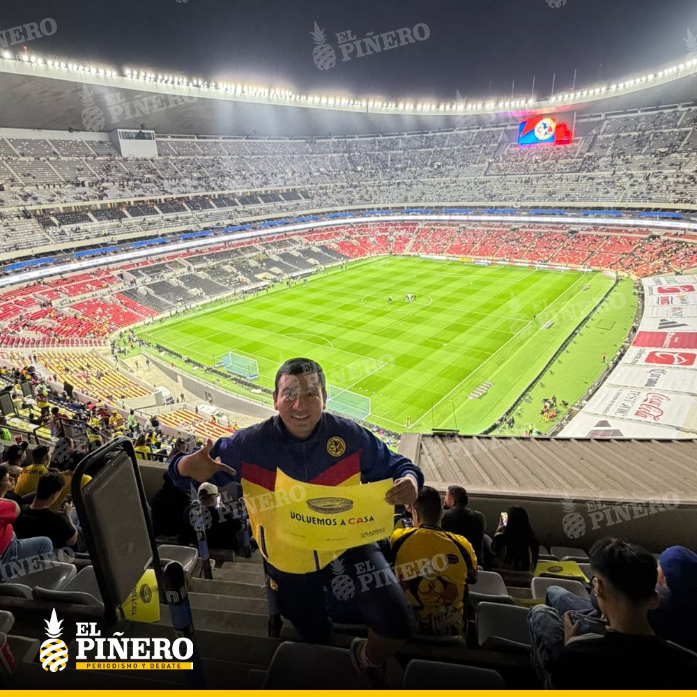 ELPINERO's tweet image. #FOTOREPORTE 🆕📸Ellas y ellos son los #tuxtepecanos que ya estrenaron la remodelación del Estadio Azteca (Banorte) para vivir la pasión del Clásico Joven: Cruz Azul vs América.

➡️ Así posaron para la lente de El Piñero Periodismo y Debate.

➡️ El inmueble luce renovado de cara