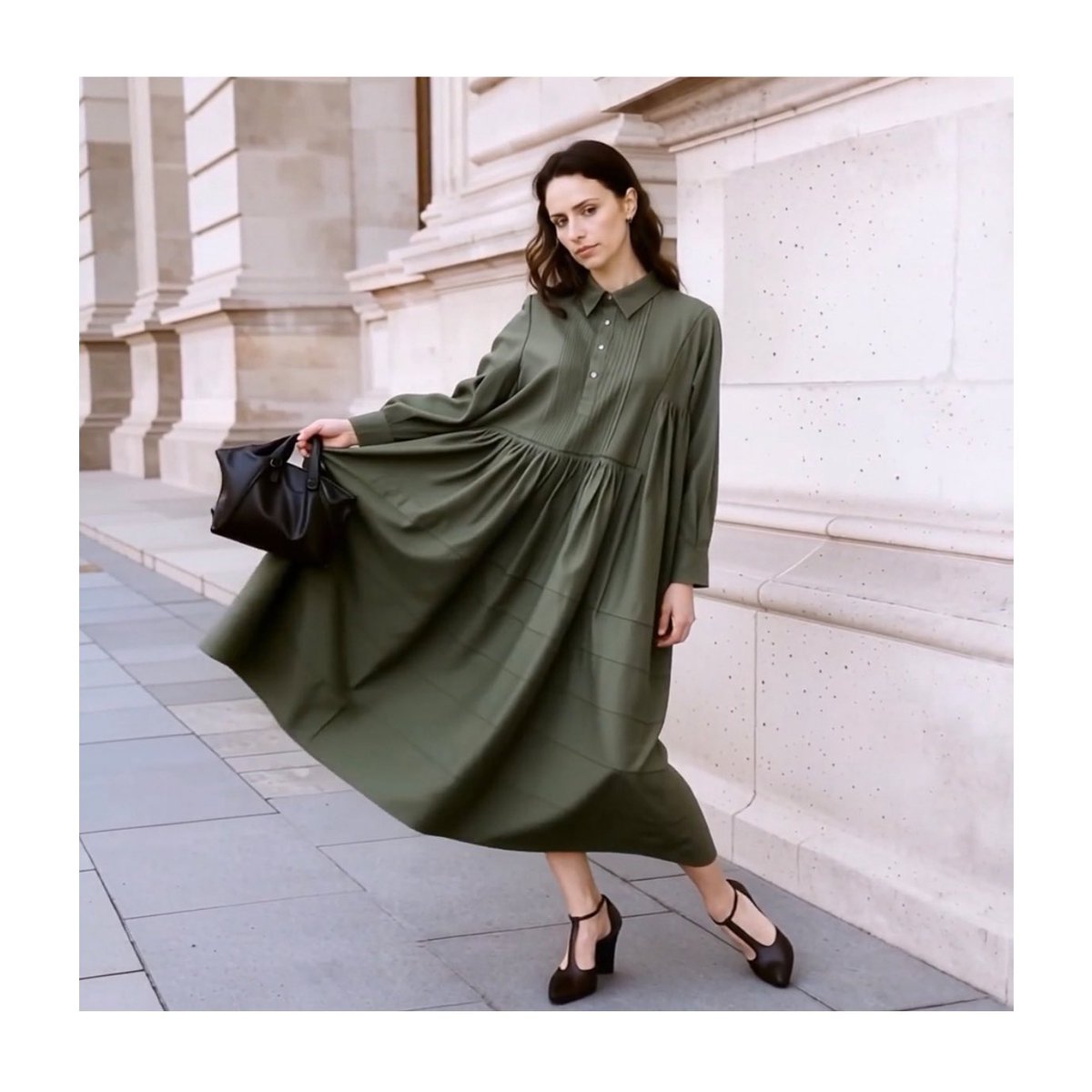 point_de_Japon's tweet photo. A custom look based on
“Pintuck Gathered Dress”
in khaki green 💚💚💚
Available on
https://t.co/oAETU9kFwb
for a limited time.
@point_de_japon #pointdejapon #handcrafted #khakigreen #cottondress #customlook #fashionsnap https://t.co/KqYNqEzR7t