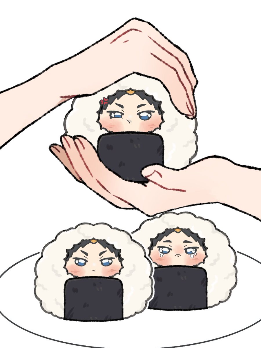 strawbaby1117's tweet photo. akaashi onigiri🍙 https://t.co/Ctn8xAcz0Z