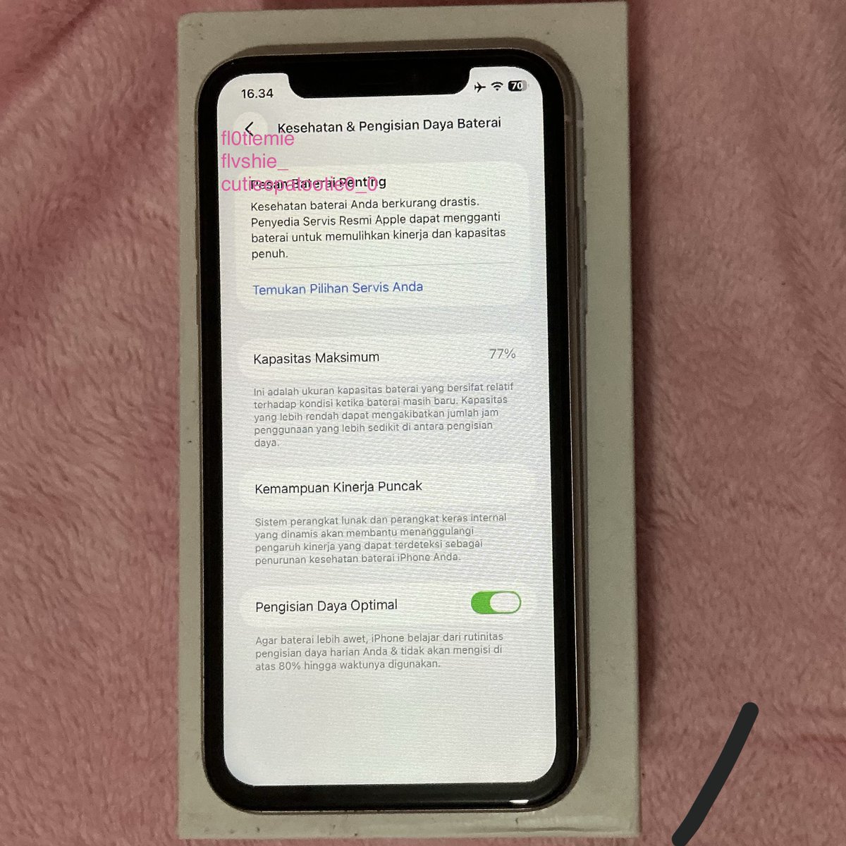 fl0tiemi's tweet photo. WTS (Want To Sell  /  jual  dijual) 
iPhone 11 64gb putih ex inter  bh  77%
💰3  juta nego 
dom bangka belitung 
link  shopee  :  https://t.co/sNC1qFrMK3 #wts #zonauang #zonabu #zonajual https://t.co/zcza9vorBz