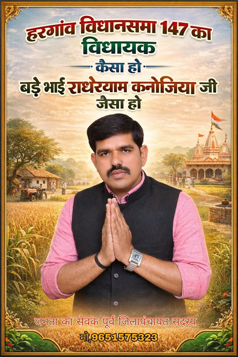 जनता सेवक राधेश्याम कनौजिया जी