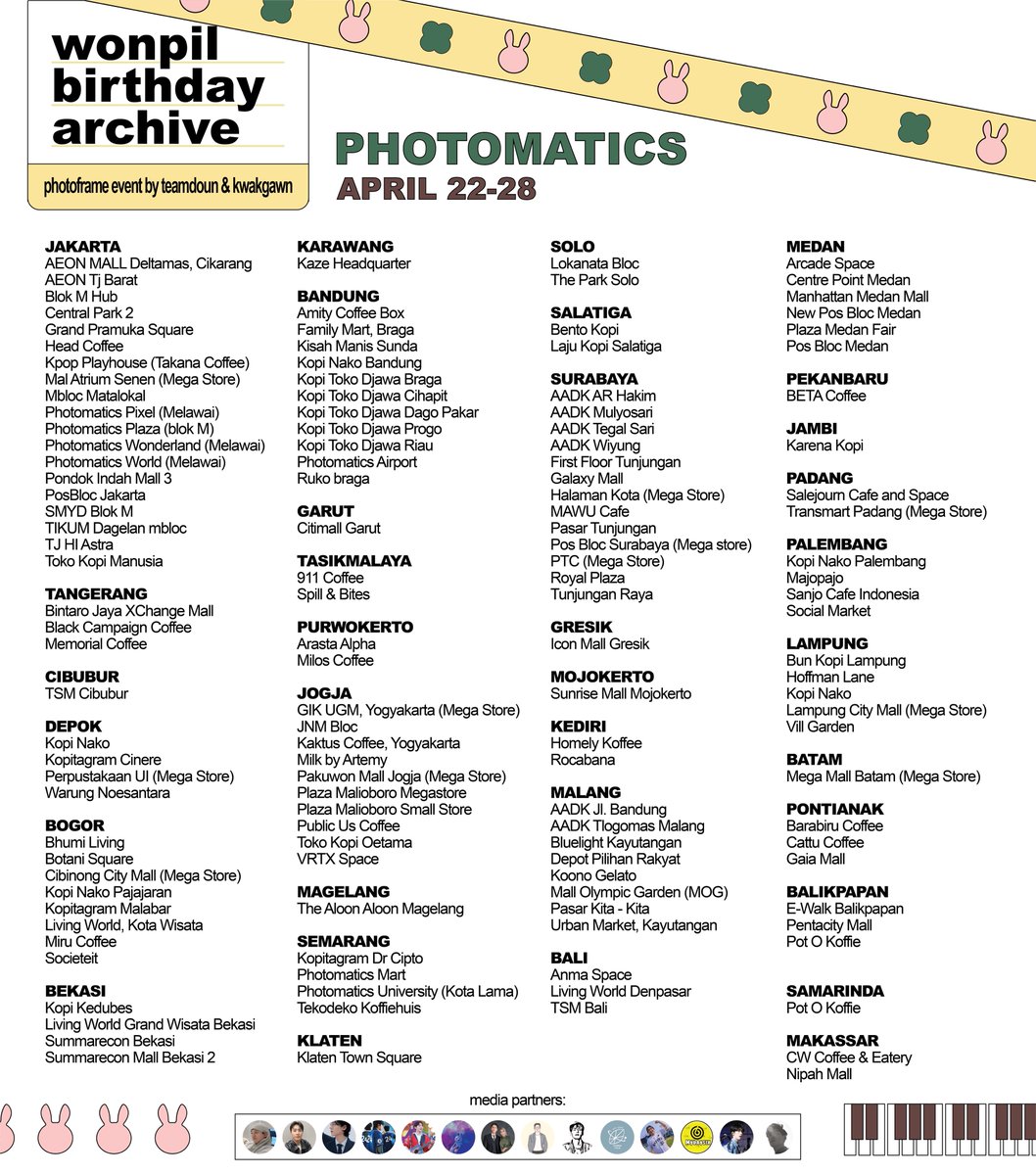 jscnon's tweet photo. 🎹 Wonpil Birthday Archive ✨

DAY6 Wonpil Birthday Photoframe Event
by @teamdoun &amp; @kwakgawn

📍@photomaticsid — all brach
📅 2026, April 22 - 28

Archive your precious moments, kindly tag @teamdoun &amp; @kwakgawn and use #WonpilDayArchive
 
#WONPIL #원필 #데이식스 #DAY6 https://t.co/a695zFdLGL