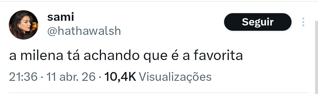 milena roubando enredo tweet media