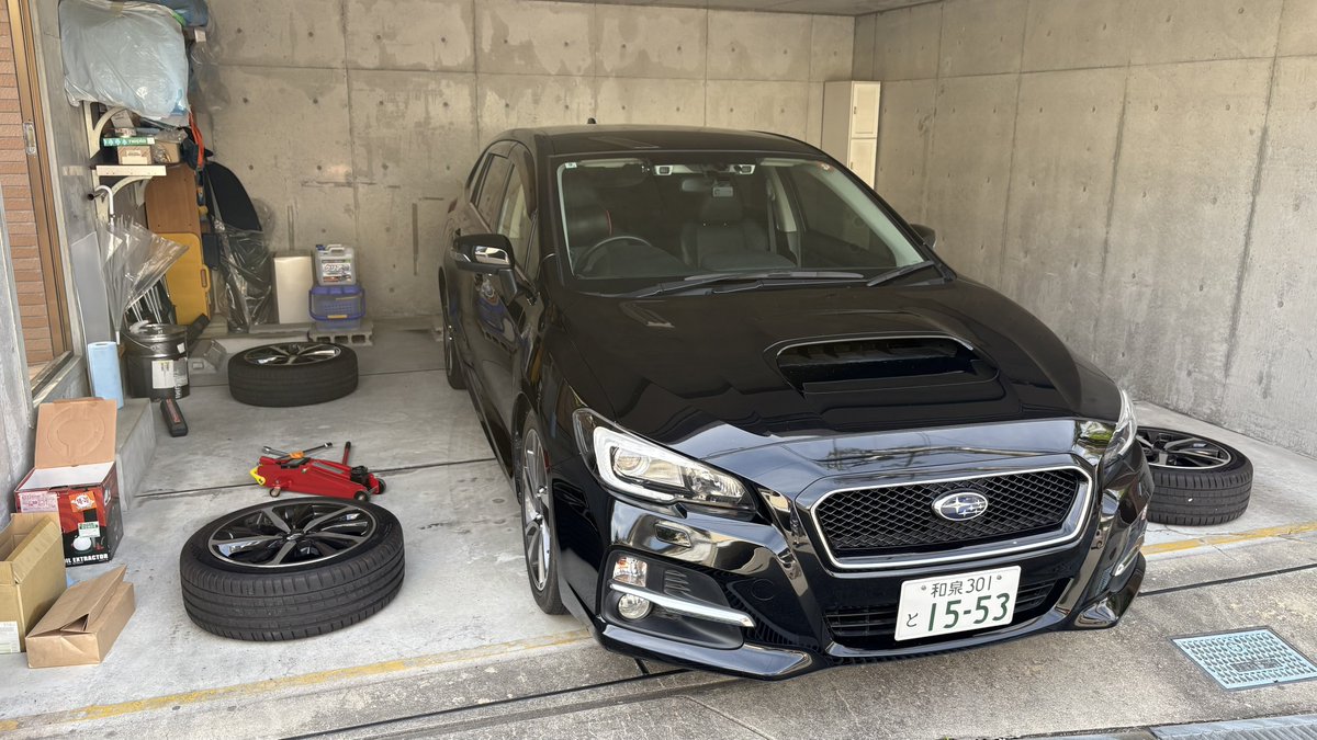 gujo6090's tweet photo. すっかり春ですが、やっとこさタイヤ・オイル交換する！ https://t.co/1xUgpAwmSe