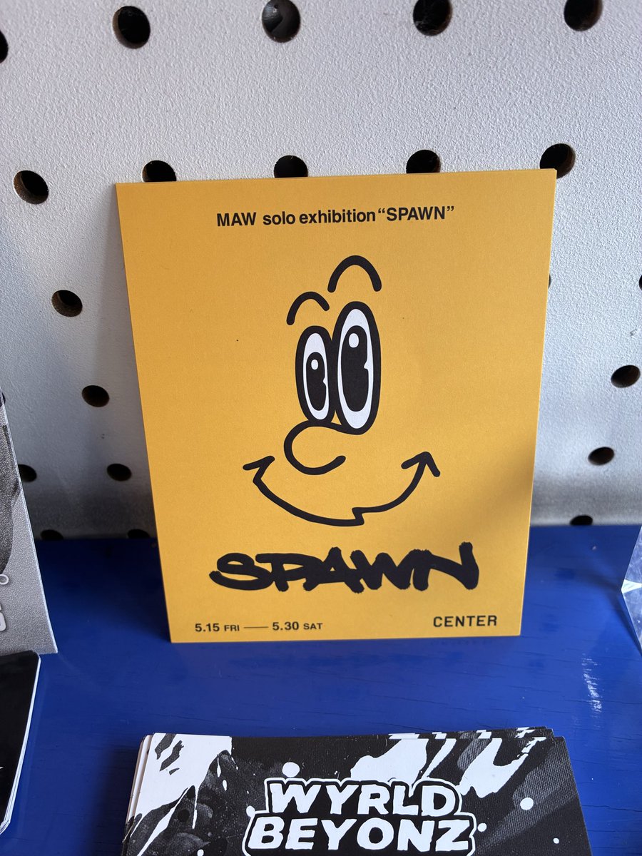 block_basta's tweet photo. ５.１５(FRI)〜５.３０(SAT) 
- MAW solo exhibition - 
" SPAWN " 
@CENTER_EDO (東京都中央区ハ丁掘2-21-12) 
OPEN_13:oo~20:oo ＊日曜日休廊 https://t.co/QDr8y5hBQC