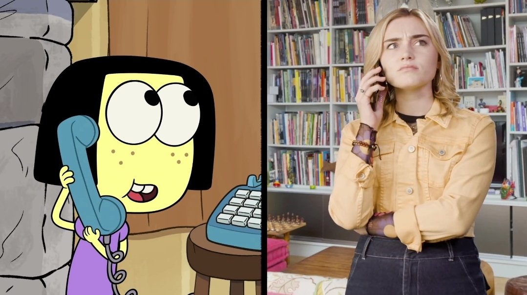 davidmarchie's tweet photo. On this day in 2021, Tilly called @ImMegDonnelly 📱 #BigCityGreens #RandomRings #Zombies #MegDonnelly #DisneyZombies https://t.co/w3yhlyM7dZ