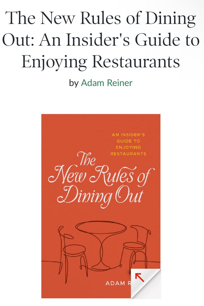 The New Rules of Dining Out tweet media