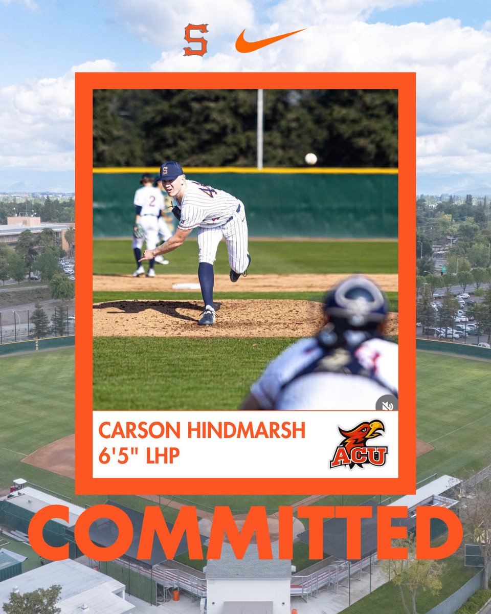 Seqbaseball's tweet photo. The big LHP commits to @ACUFirestorm ! GIANTS keep signing, congrats @CarsonHindmarsh keep rollin! #begiant🌲 https://t.co/ubmefQpTIP